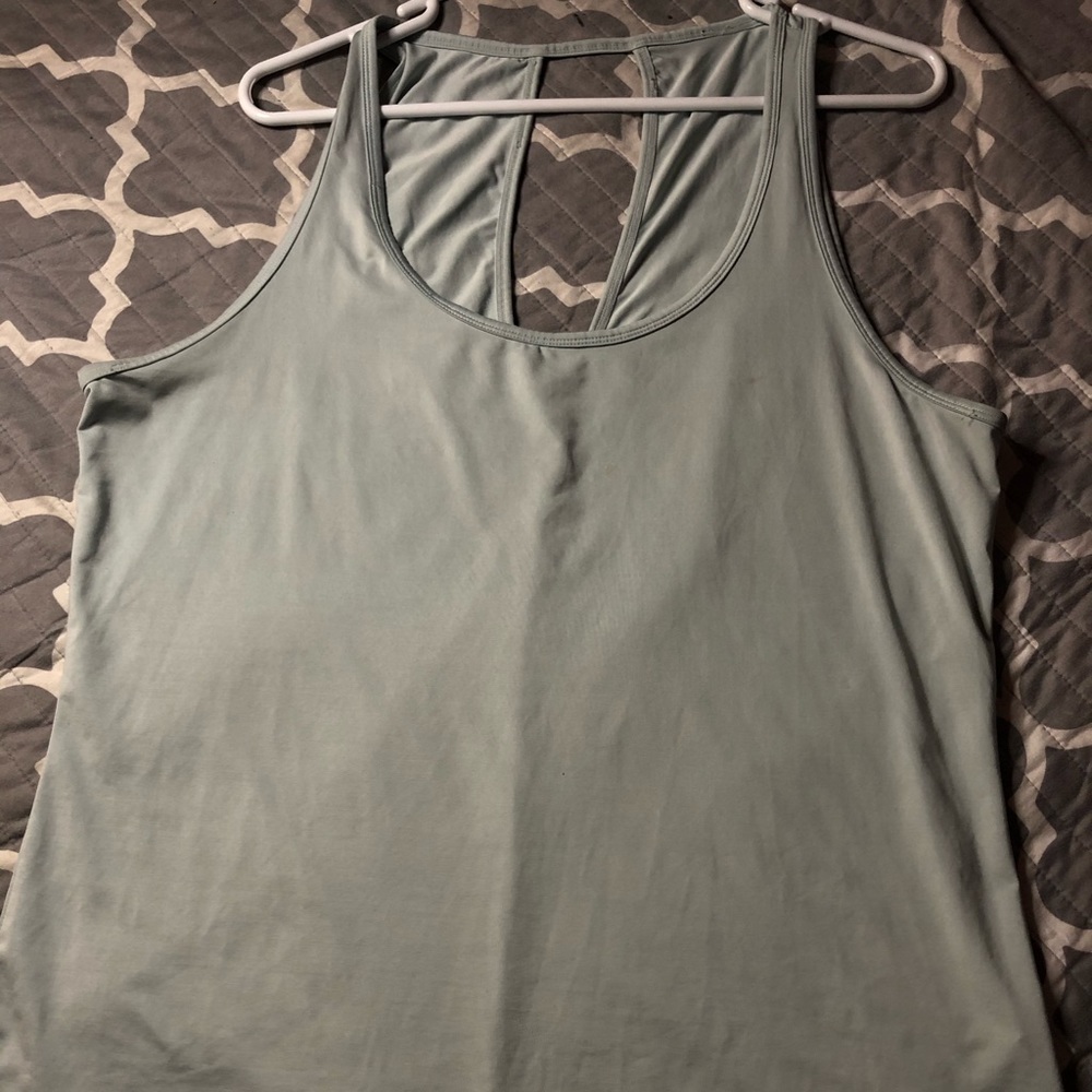 baby blue work out tank
